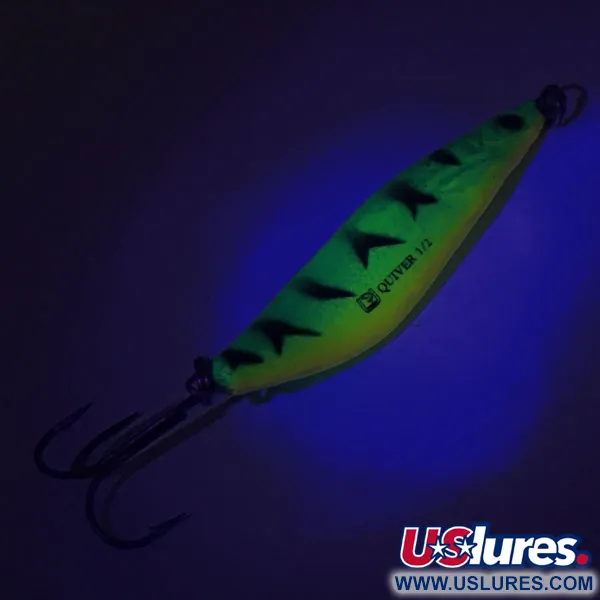 Luhr Jensen Quiver Cucharilla, Fire Tiger, 14g, fosforescente, #8960