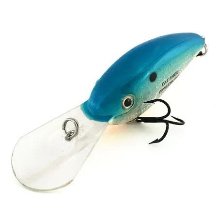 Excalibur Bomber Bill Dance Fat Fingerling Crankbait, Azul-Plata, 12g, #8962