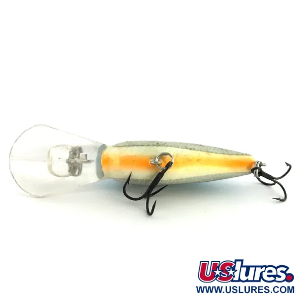 Excalibur Bomber Bill Dance Fat Fingerling Crankbait, Azul-Plata, 12g, #8962