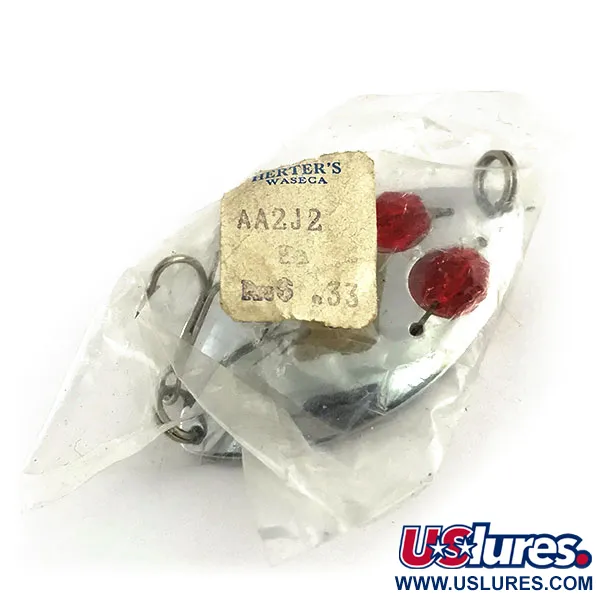 Herter's Glass eye spoon Cucharilla, Níquel/Rojo, 11g, Ojos vidrio, #8987