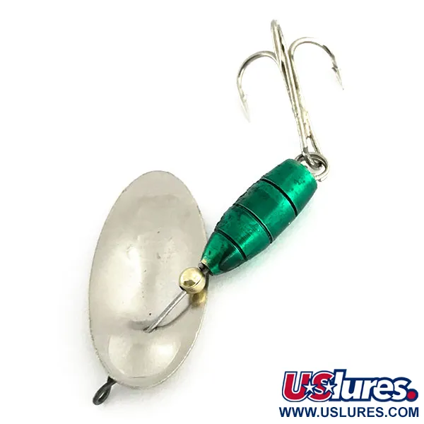 Cucharilla Panther Martin 9, Níquel / Verde, 11g, Giro en línea, #8988