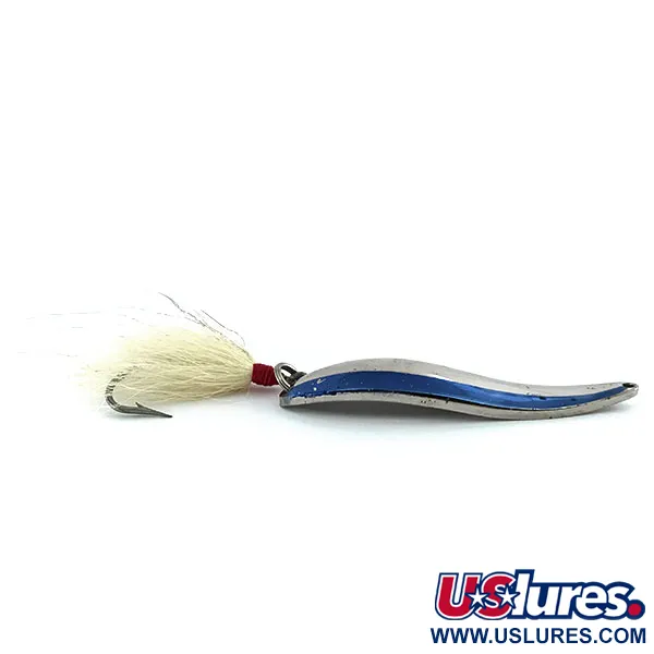 Acme Fiord Spoon Cucharilla, Cromo/Azul, 21g, Anzuelo Plumas, #9005