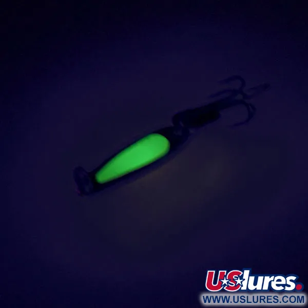 Bay de Noc Swedish Pimple UV Cucharilla, Níquel/Chartreuse, 2g, #9013