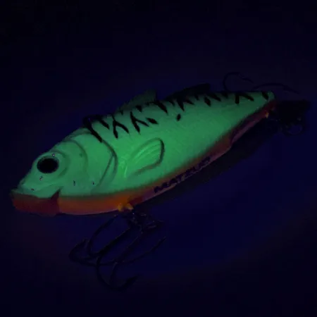 Matzuo Lipless Señuelo Vibrante, Green Tiger, 14g, Glow, #9020