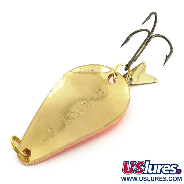 Acme K.O. Wobbler Cucharilla, Oro / Naranja, 14g, Hoja, #9027