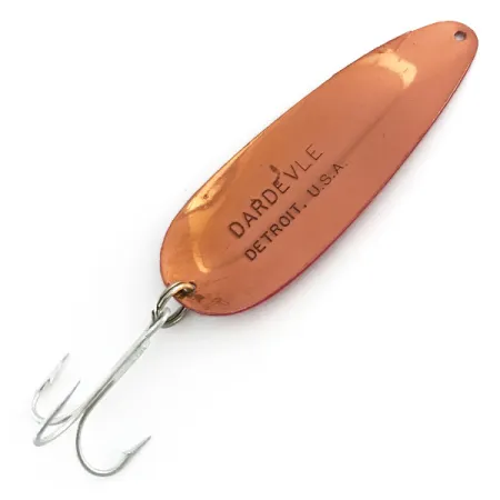 Cucharilla Eppinger Dardevle, Rojo/Blanco/Cobre, 28g, Dorso Cobre, #9048