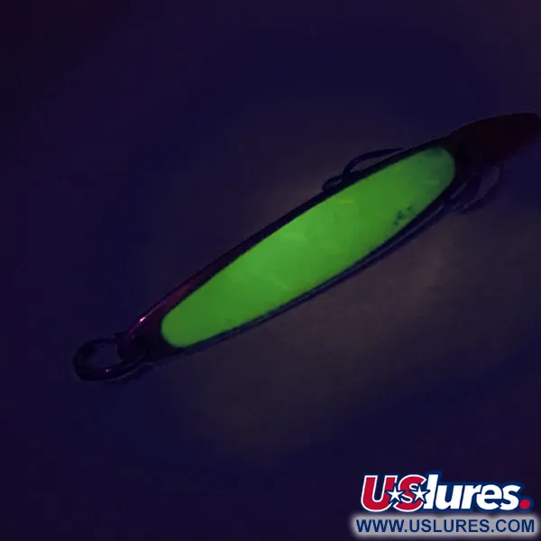 Bay de Noc Swedish Pimple Cucharilla, Oro / Verde, 6g, Fluorescente, #9052