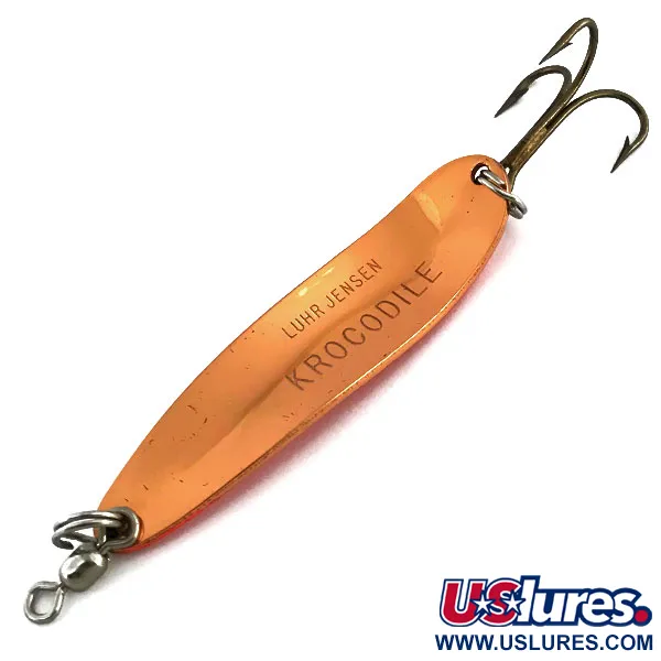 Luhr Jensen Krocodile Die #4 UV Cucharilla, Cobre/Naranja, 14g, UV, #9057