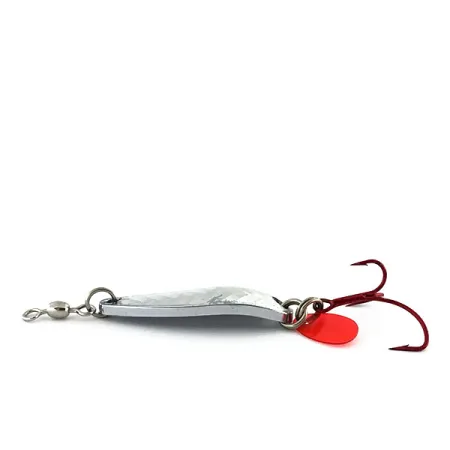 Cucharilla Luhr Jensen Krocodile, Níquel/Holograma, 9g, Triple rojo, #9059