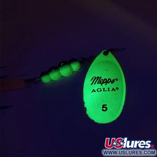 Mepps Aglia 5 Fluo UV Cucharilla, Chartreuse, 14g, reactivo UV, #9060