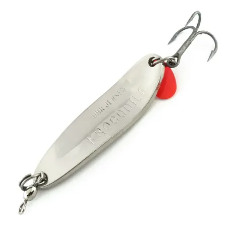 Luhr Jensen Krocodile Die #3 Cucharilla, Níquel/Holograma, 14g, #9075