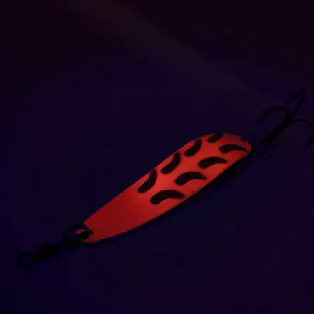 Luhr Jensen Krocodile Die #4 UV Cucharilla, Rosa/Amarillo/Latón, 14g, #9080