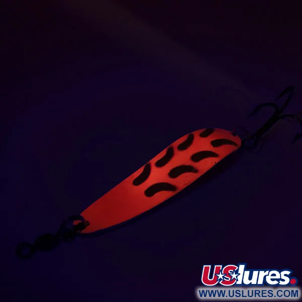 Luhr Jensen Krocodile Die #4 UV Cucharilla, Rosa/Amarillo/Latón, 14g, #9080