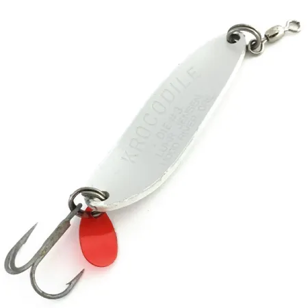 Luhr Jensen Krocodile Die #3 Cucharilla, Blanco Perla, 14g, #9082