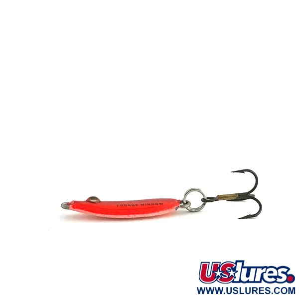 Northland Forage Minnow Jigging Spoon, Rojo / Rosa, 3g, Glow, #9083