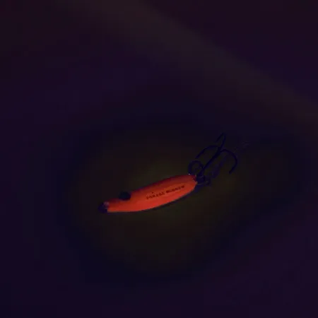 Northland Forage Minnow Jigging Spoon, Rojo / Rosa, 3g, Glow, #9083