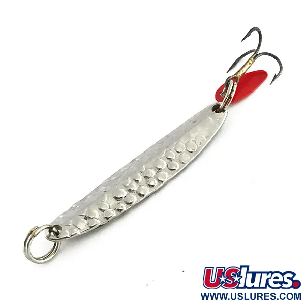 Bay de Noc Swedish Pimple Cucharilla, Níquel Martilleado, 6g, #9084