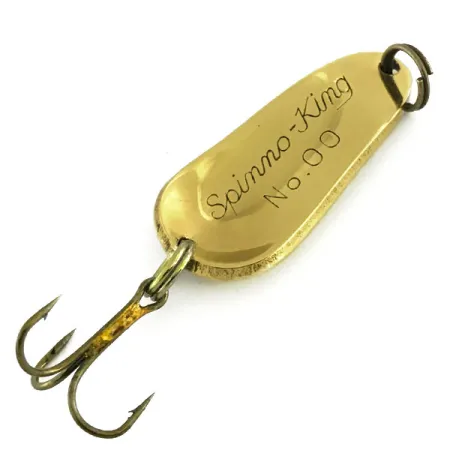 Pecos River Spinno-King 00 Cucharilla, Oro, 7g, Vintage, #9086
