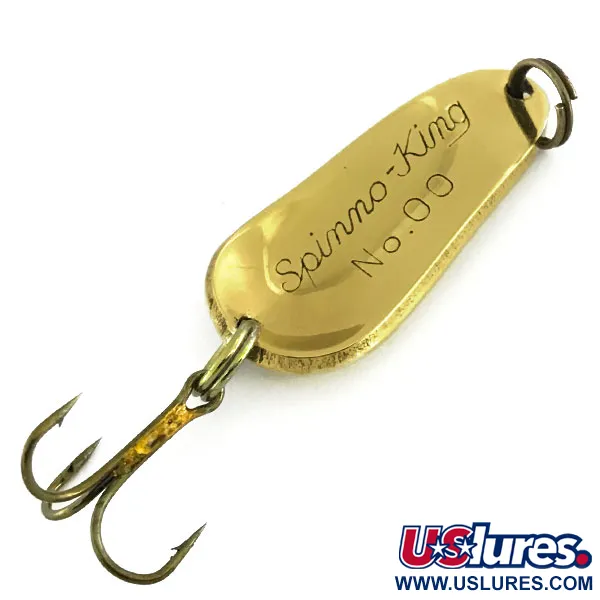 Pecos River Spinno-King 00 Cucharilla, Oro, 7g, Vintage, #9086