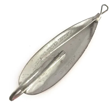Johnson Weedless Silver Minnow Cucharilla, Rojo/Blanco/Plata, 12g, #9089