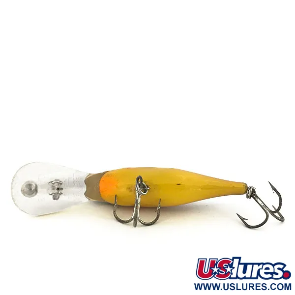 Rebel Double Deep Shad Señuelo Profundidad, Amarillo / Gris, 11g, Escamas, #9127