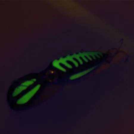 The Producers Willy's Worm UV Señuelo, Negro/Verde, 8g, UV, #9129