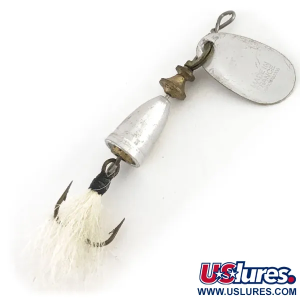Blue Fox Super Vibrax 0 Foxtail Cucharilla, Plata, 3.5g, Plumas, #9146