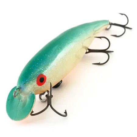 Bill Norman Rip N Ric Jerk Jerkbait, Blanco/Naranja/Verde, 19g, #9161