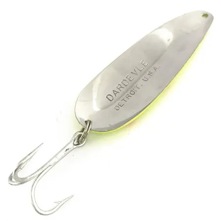 Eppinger Dardevle UV Cucharilla, Amarillo/Rojo/Níquel, 28g, UV, #9163