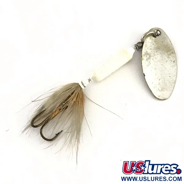 Worden’s Original Rooster Tail, 3,6g, Blanco / Plata, Cucharilla #9170