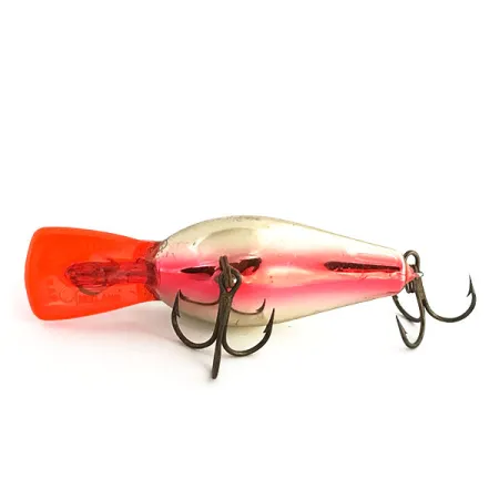 Rapala Fat Rap Señuelo, Plata, 11g, Babero rojo, #9182