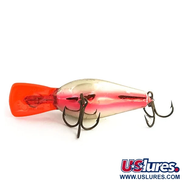 Rapala Fat Rap Señuelo, Plata, 11g, Babero rojo, #9182