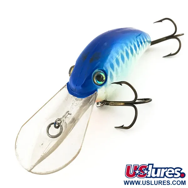 Strike King Pro Model 5XD Crankbait, Azul/Blanco, 18g, Profundidad, #9184