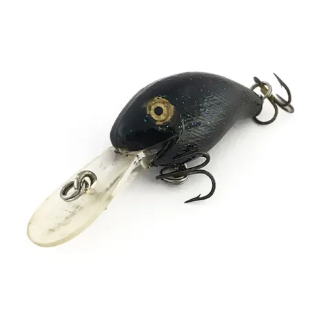 Rebel Deep Teeny R Crankbait Profundo, Negro, 7g, Babero Largo, #9185