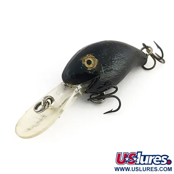Rebel Deep Teeny R Crankbait Profundo, Negro, 7g, Babero Largo, #9185