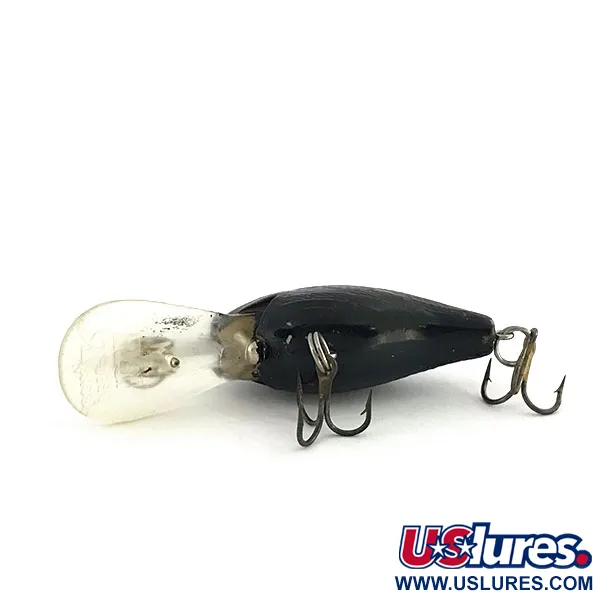 Rebel Deep Teeny R Crankbait Profundo, Negro, 7g, Babero Largo, #9185