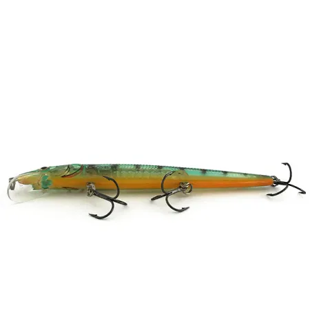 Rapala Husky Jerk HJ 14 Jerkbait, Green Tiger, 18g, Sonajero, #9202