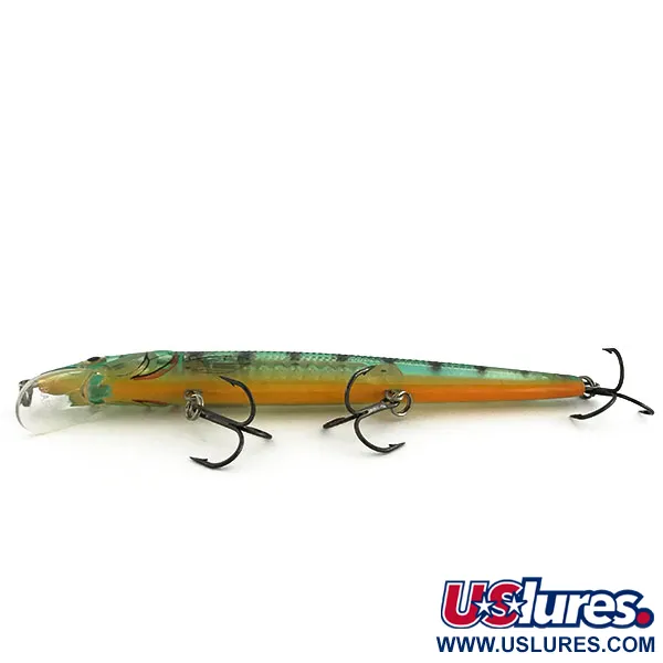 Rapala Husky Jerk HJ 14 Jerkbait, Green Tiger, 18g, Sonajero, #9202