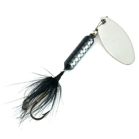 Yakima Bait Worden’s Original Rooster Tail Cucharilla, Níquel/Negro, #9263