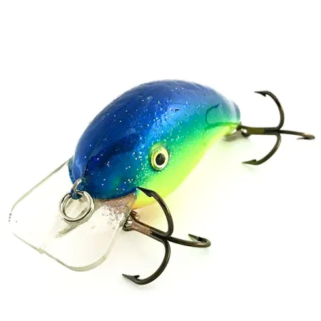Strike King KVD 1.5 Hard Knock Crankbait, Chart/Azul Glitter, 10g, #9280