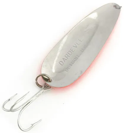 Eppinger Dardevle UV Cucharilla, Rojo Naranja/Negro/Níquel, 28g, #9289