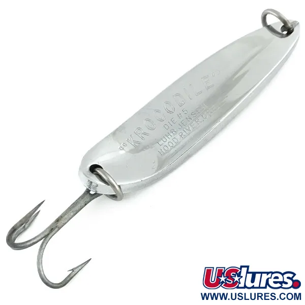 Luhr Jensen Krocodile Die #5 Cucharilla, Níquel, 64g, Lance, #9291