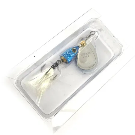 Blue Fox Vibrax Shallow Cucharilla, Azul arcoíris, 8g, plumas, #9296