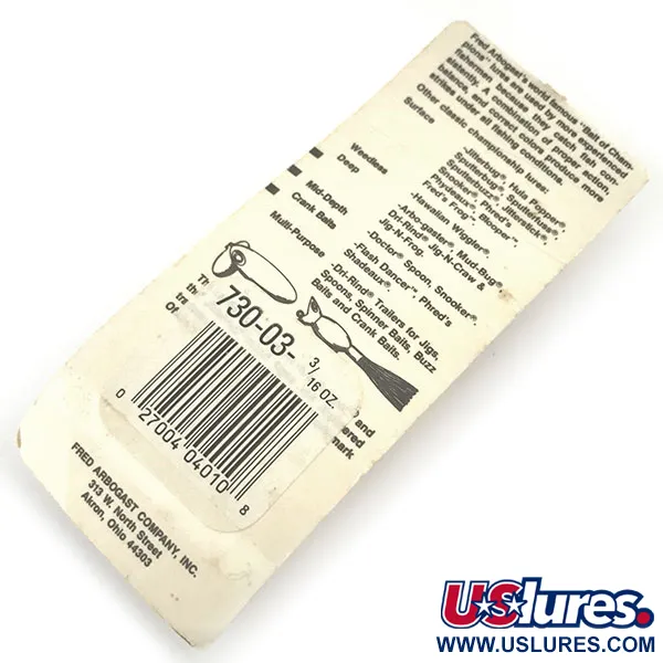 Fred Arbogast Hula Popper Señuelo Superficie, Amarillo/Rojo, 5.3g, #9299