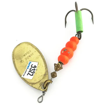 Mepps Aglia 5 UV Cucharilla, Oro, 14g, Reactivo UV, #9322