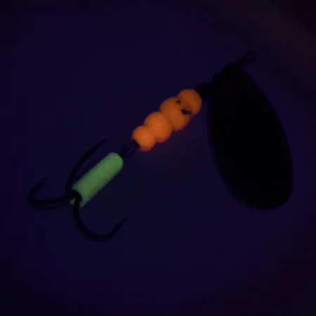 Mepps Aglia 5 UV Cucharilla, Oro, 14g, Reactivo UV, #9322