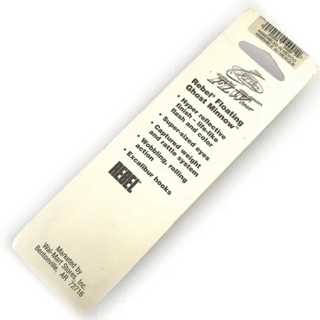 Rebel Floating Ghost Minnow Señuelo, Trucha, 7g, Sonajero, #9301