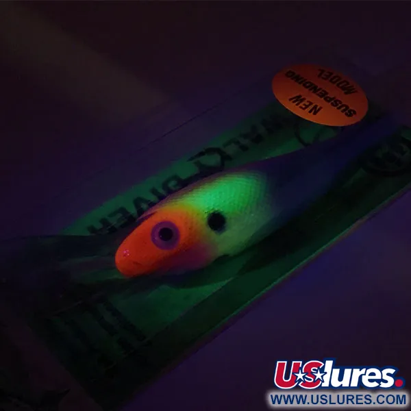 Cotton Cordell Wally Diver Señuelo, Rainbow Pink, 14g, Glow, #9303