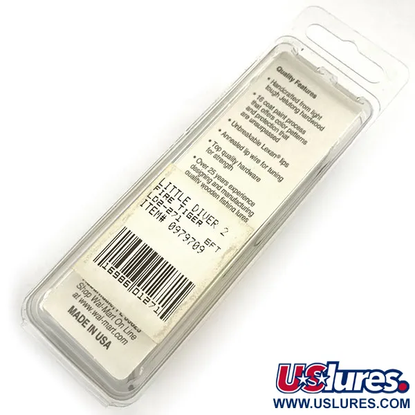 Renegade Lunker Diver UV Crankbait, Fire Tiger, 11g, UV, #9309