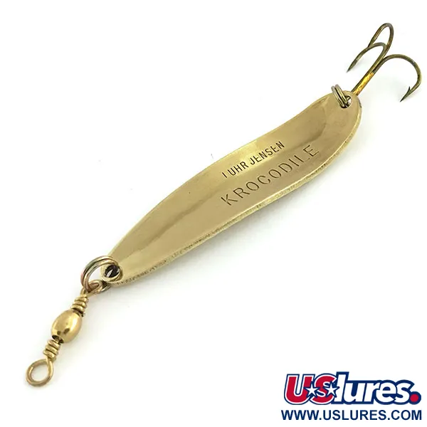 Luhr Jensen Krocodile Die #4 Cucharilla, Oro Martillado, 14g, #9315